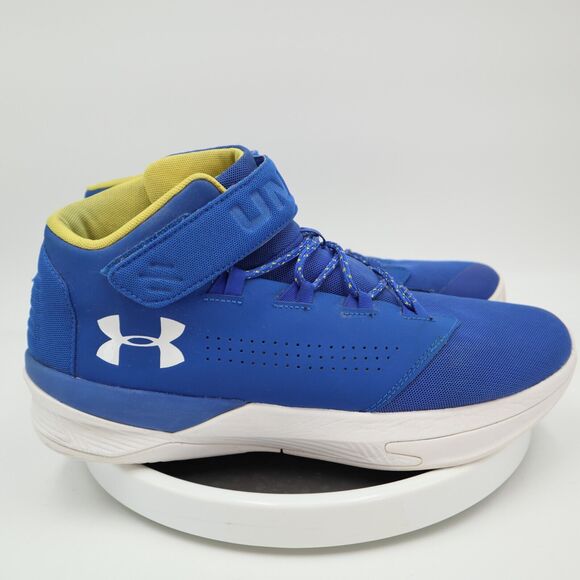 Under Armour Mens Size 13 Basketball Shoes Get B Zees Blue Gym Indoor Sneakers - Picture 4 of 16